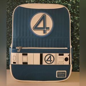 Loungefly Marvel The Fantastic Four Uniform full-size backpack NWT LE 1200